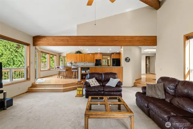 Family Room open to kitchen great for entertaining.