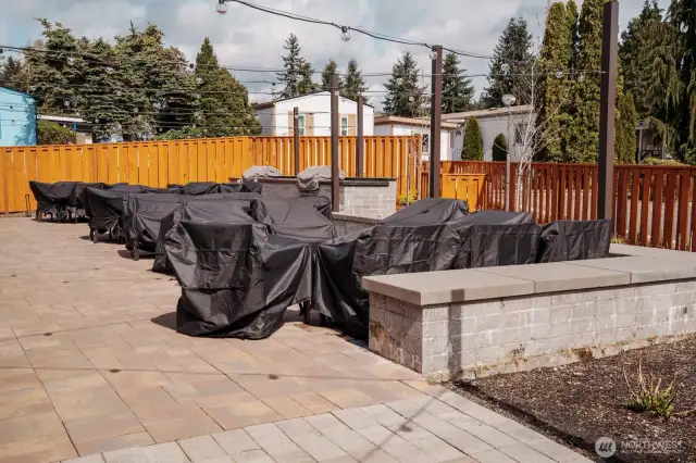 Patio and BBQ area