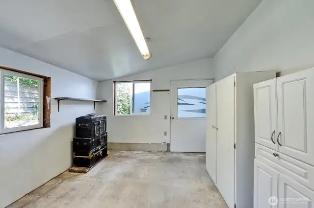 Bonus storage room off of the laundry room.