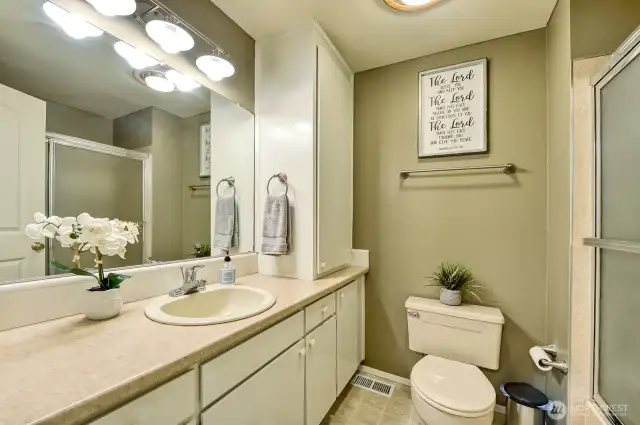 Full bathroom downstairs.