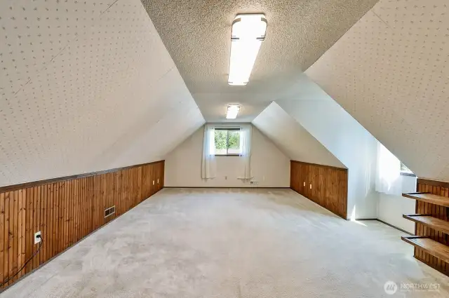 Expansive bonus room upstairs with great natural light.