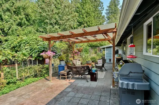 Large patio for all your entertaining needs.