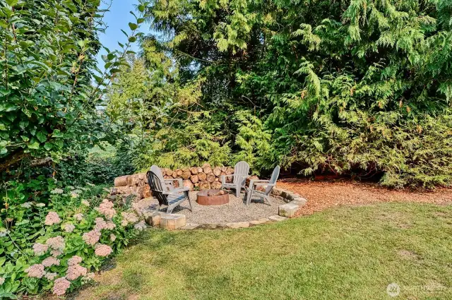 Fire pit area for sunny summer nights.