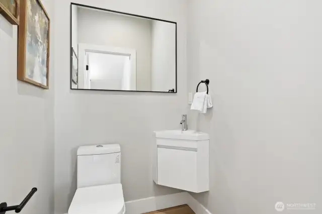 Powder room for guests