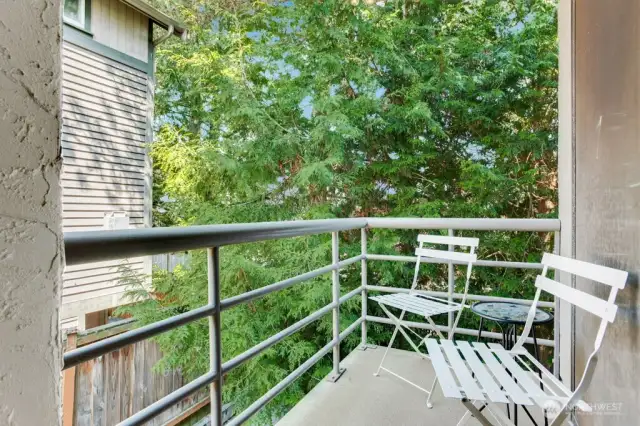 Nice private balcony