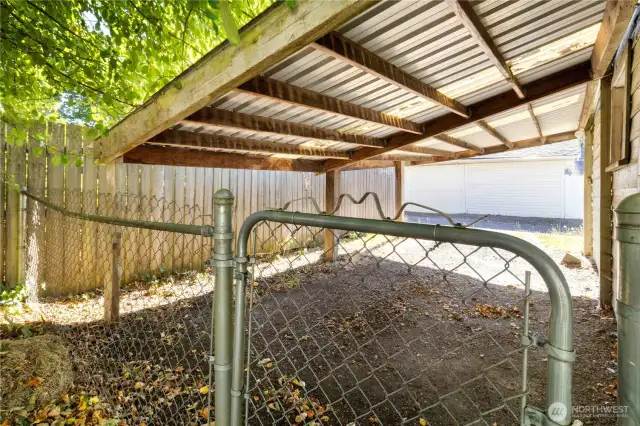 Carport area