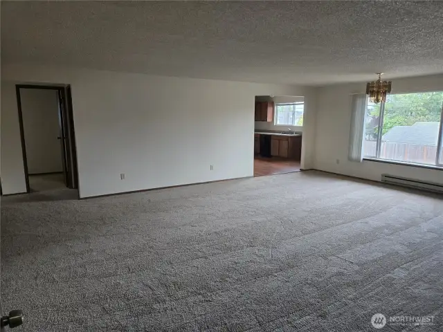 From front door looking towards kitchen.