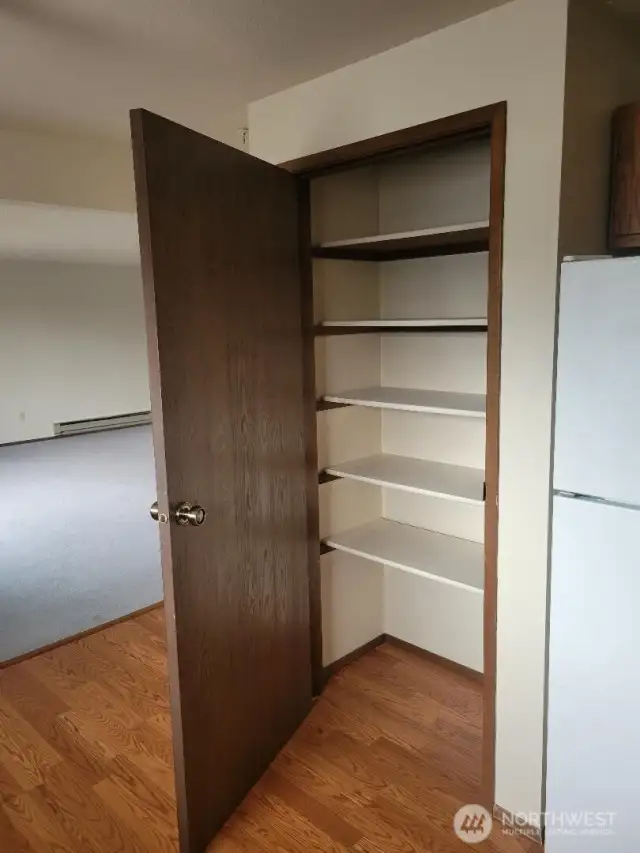 Pantry in kitchen.