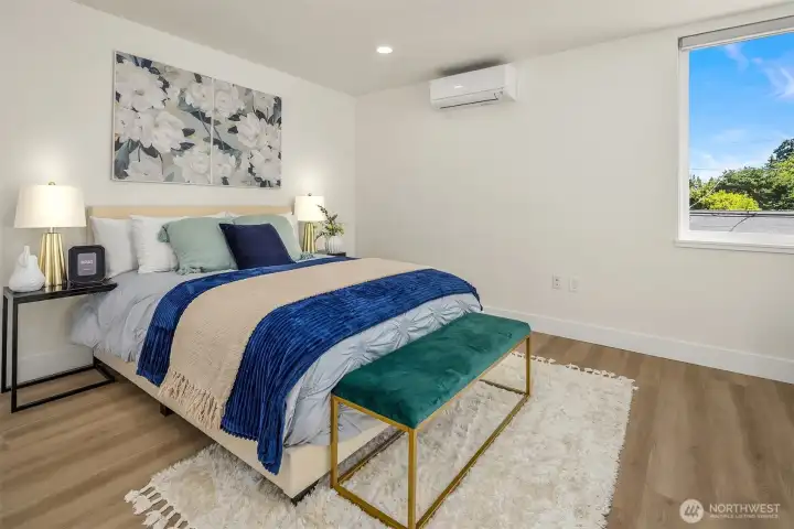 Mini-Split AC in most Beds