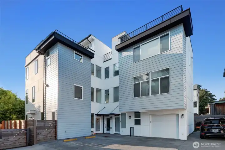 On a residential street in Whittier Heights, the location is fantastic. Lots of street parking for your friends and guests.