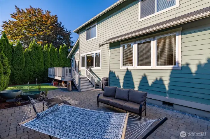 Exceptionally private back yard.