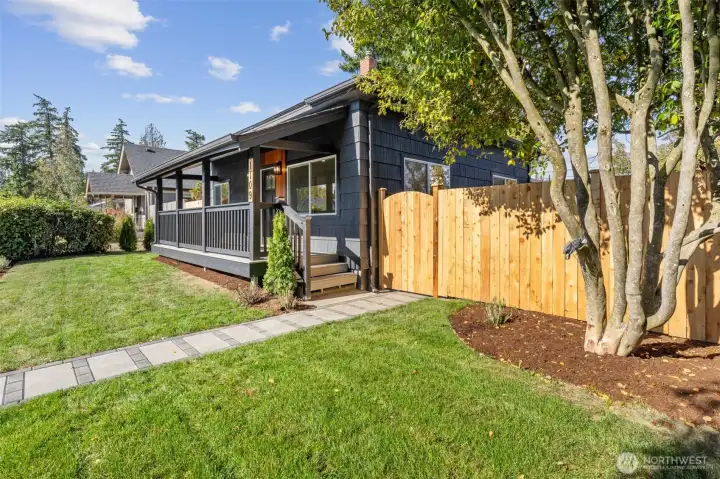 Front side yard