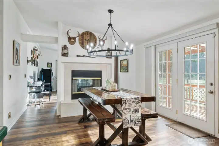 Dining Room & Fireplace