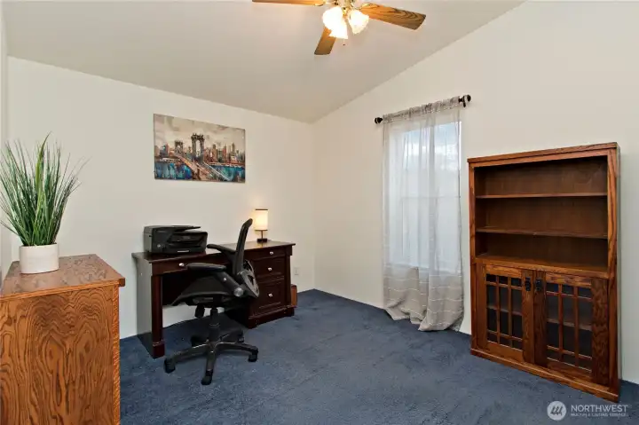 Guest bedroom used as a office