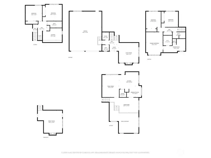 Floor plans of the home.