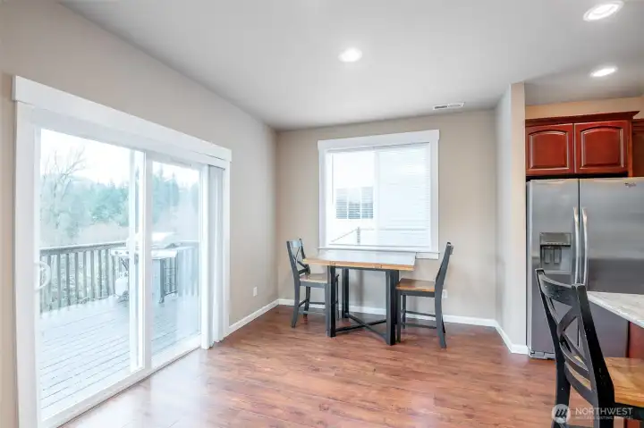 Slider leads to deck.