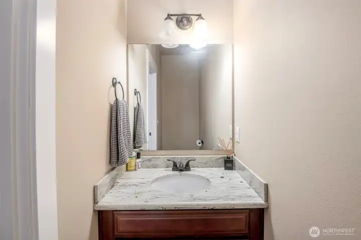Half bath on main floor.