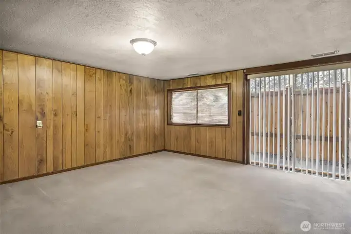 Familyroom in the daylight basement