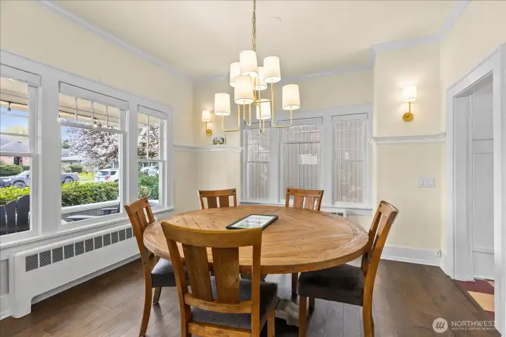 Light filled space, exterior sun shades.