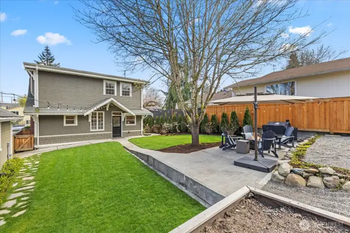 View of the house from the back corner.
