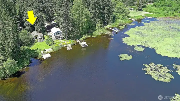 Aerial view facing Northeast.