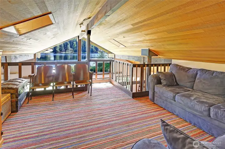 You even have a view from the loft.