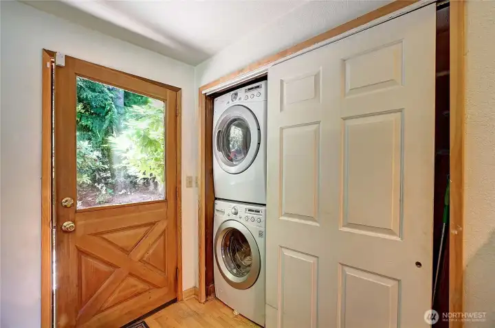 Washer and Dryer are included with the home.