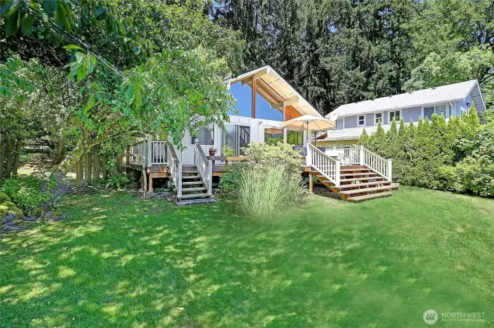Large mature trees and landscaping gives you a quiet retreat from the everyday hustle.