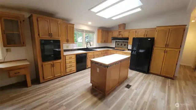 Huge open kitchen space.