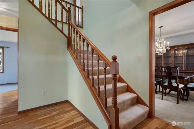 Timeless 4 square floorplan with staircase in center