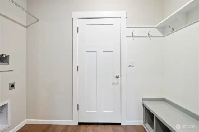 Mudroom with bench