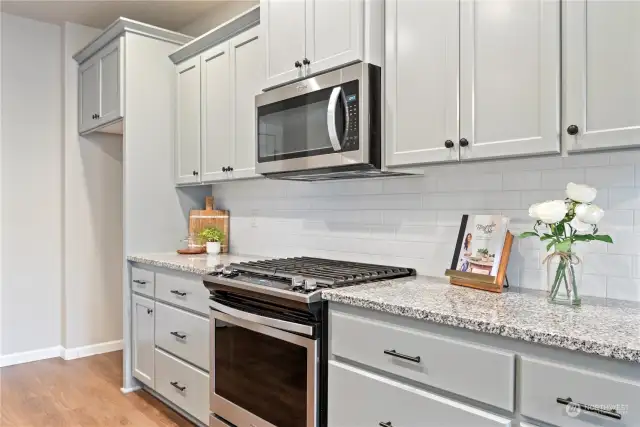 Kitchen with propane stove