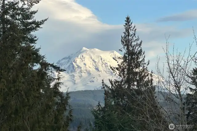 Sunrise view of Mt. Rainier