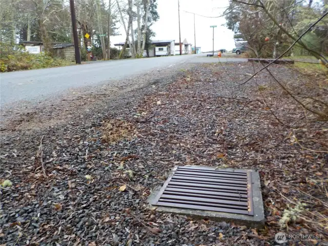 STORM GUTTER AT SW SECTION OF PARCEL
