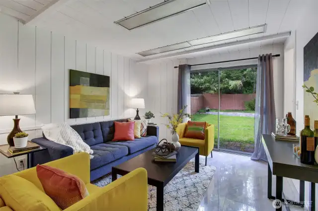 Easy access to outside fun, too!