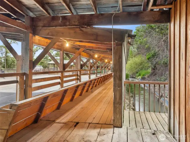 Originally a dairy, the 5,663 sq ft barn offers charm and storage
