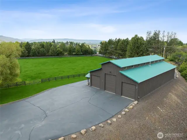 4,800 sq ft upper barn has room for RVs equipment, extra cars, whatever you need.