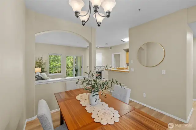 Light and open floorplan.