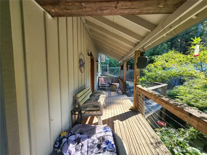 Main Home covered front deck