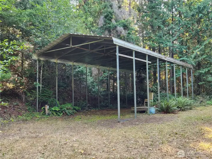Covered RV parking with power