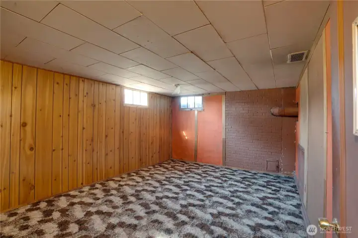 Family Room in Basement