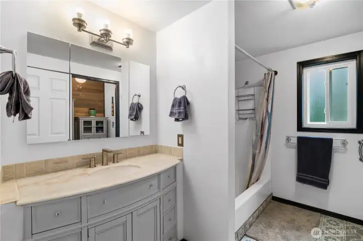 Upstairs guest bathroom