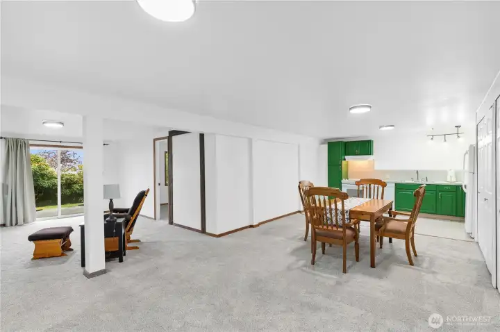 Versatile layout for separate living or recreation