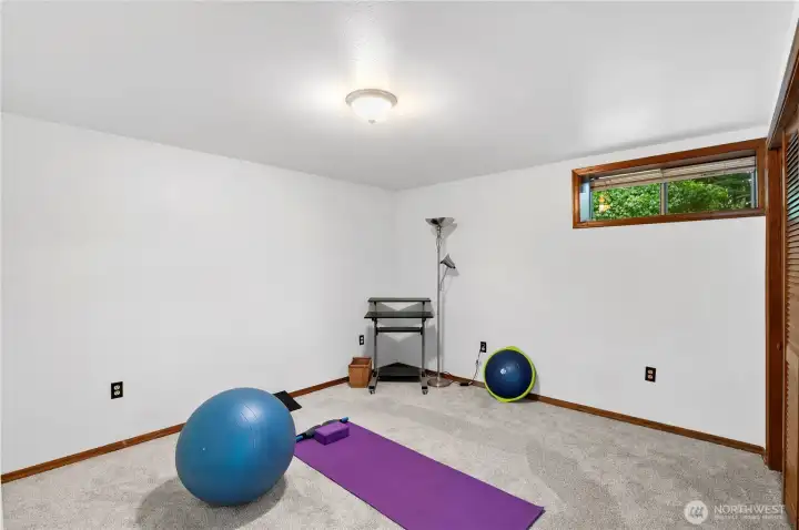 2nd of the 2 bedrooms downstairs.