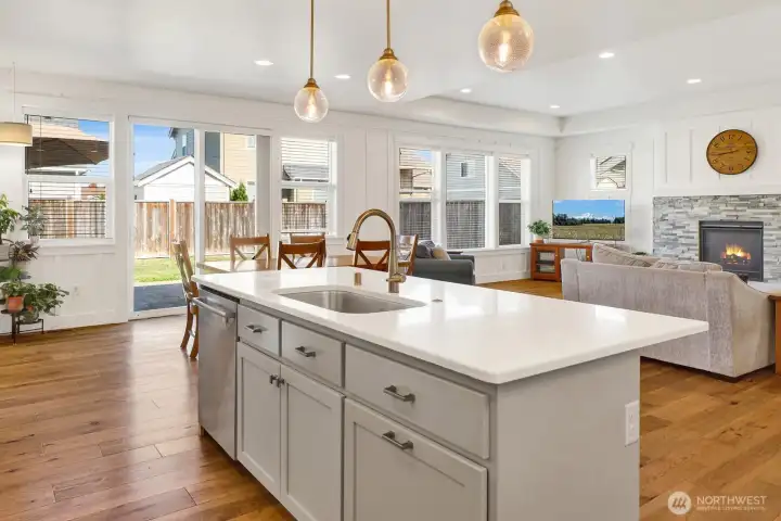 Entertaining is a breeze! The open layout keeps you connected to the great room while you cook, so guests never miss a moment.