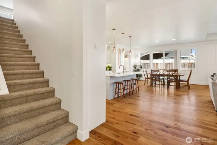 The only thing upstairs is the bonus room!