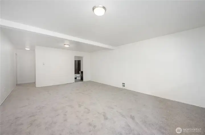 Use as a bedroom or could easy be a recreation room or work from home space.