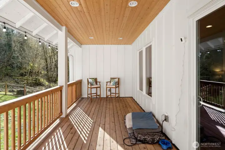 Back porch off the living room