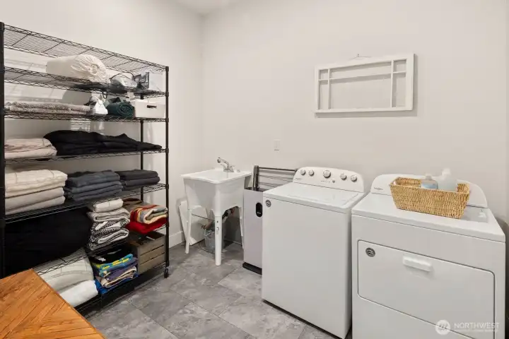 Huge laundry room