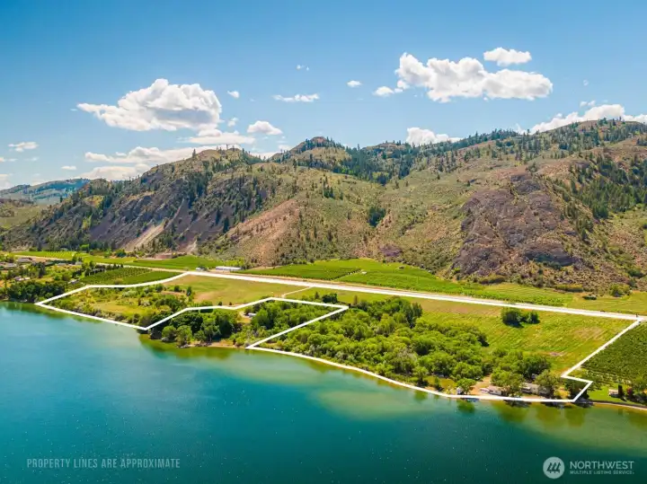 Over 38 acres and 1900' of shoreline on Lake Osoyoos.